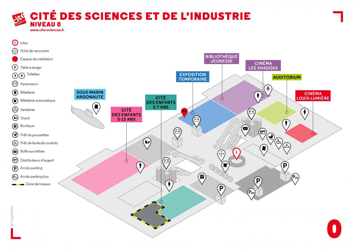 Žemėlapis Cité des Sciences et de l ' Industrie