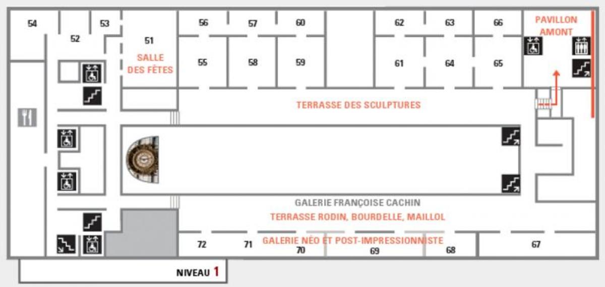 Žemėlapis Musée d ' Orsay Lygis 2