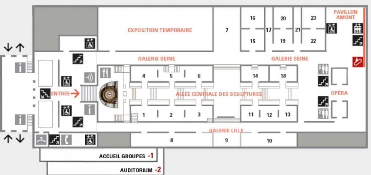 Žemėlapis Musée d ' Orsay