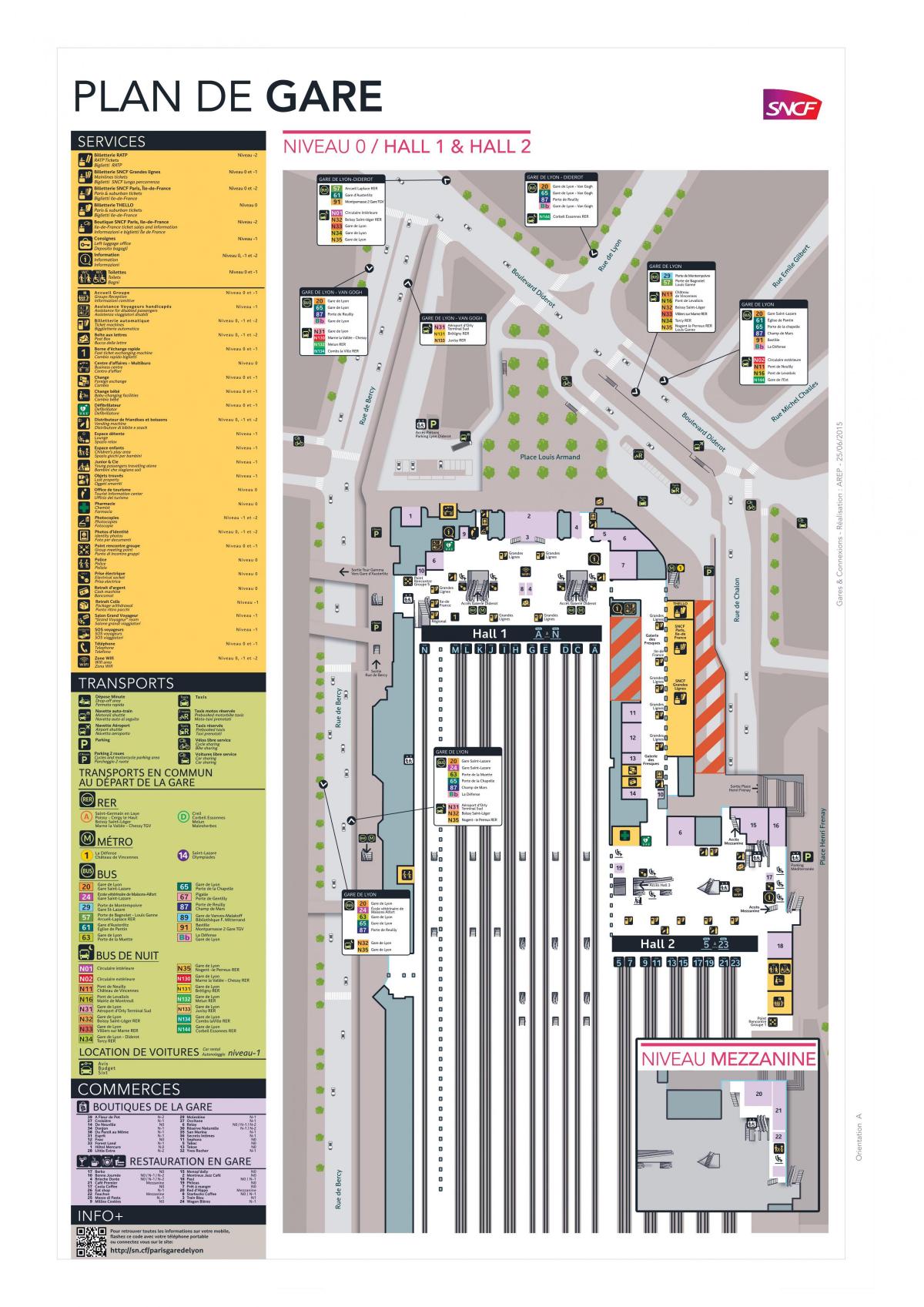 Žemėlapis Paris-Gare de Lyon
