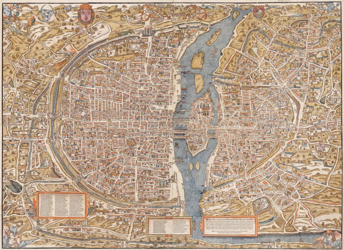 Žemėlapis Senas Paryžiuje