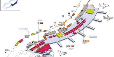 Žemėlapis CDG oro uosto terminalą 2C