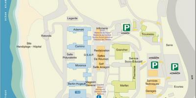 Žemėlapis Marin de Handajaus ligoninėje