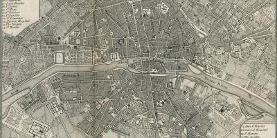 Žemėlapis Paryžiaus 1800
