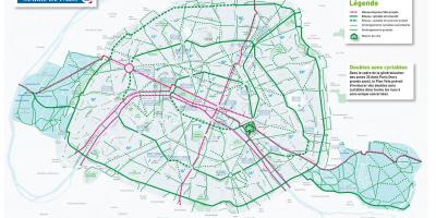 Žemėlapis Paryžiaus dviratį