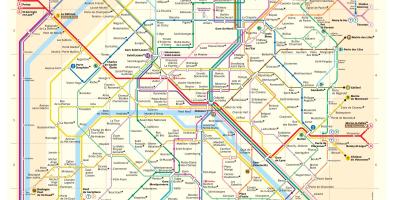 Paryžiaus metro žemėlapis