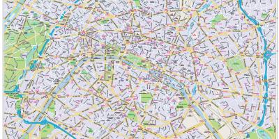 Žemėlapis Paryžiaus miesto centras