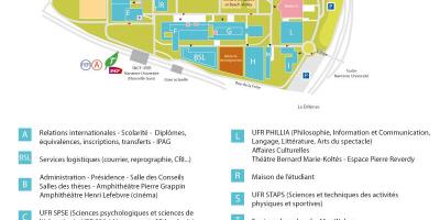 Žemėlapis Nanterre Universitetas