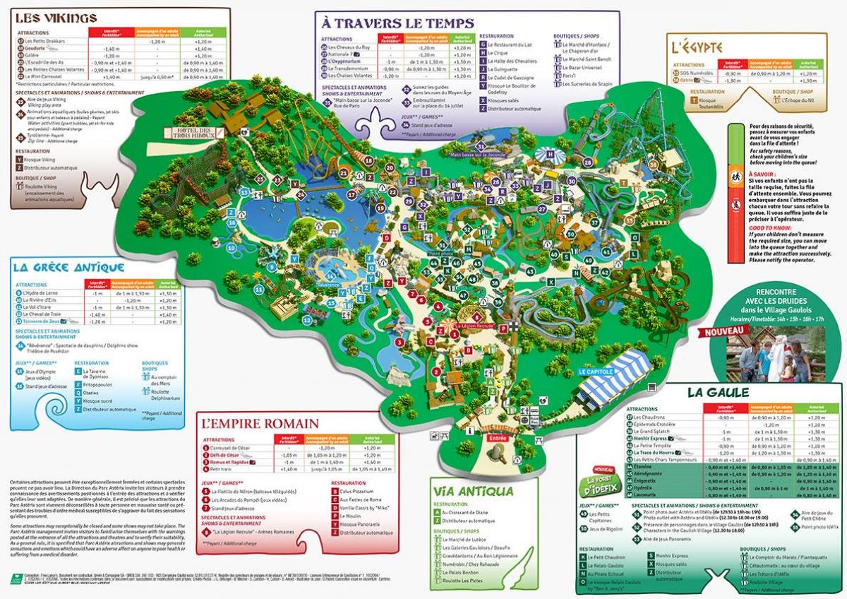 Žemėlapis Asteriksas parkas