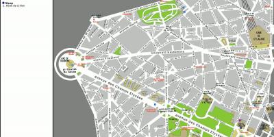 Žemėlapis 8. arrondissement de Paris