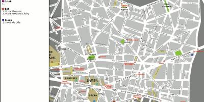 Žemėlapis 9 arrondissement Paryžiaus