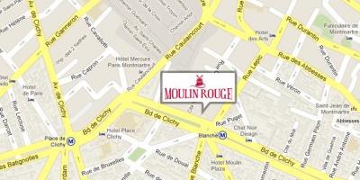 Žemėlapis Moulin rouge