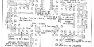 Žemėlapis Panteonas Paryžiuje