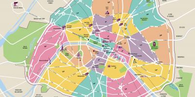 Žemėlapis Paryžiaus intramural