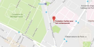Žemėlapis Fondation Cartier